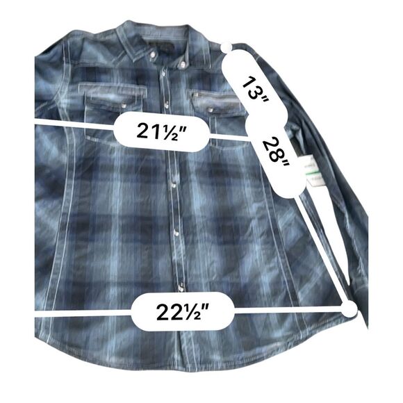 INC International Concepts Men's Plaid Button Up Shirt size L - Picture 3 of 7